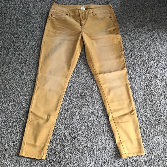 mustard jeggings